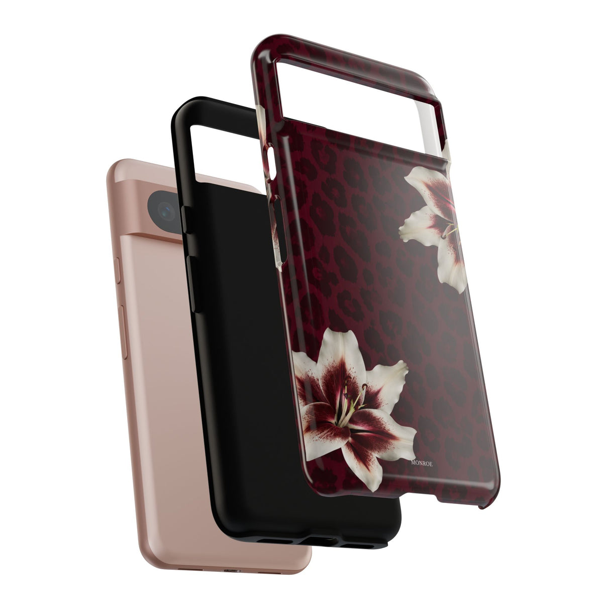 Burgundy Lily Leopard Tough Case