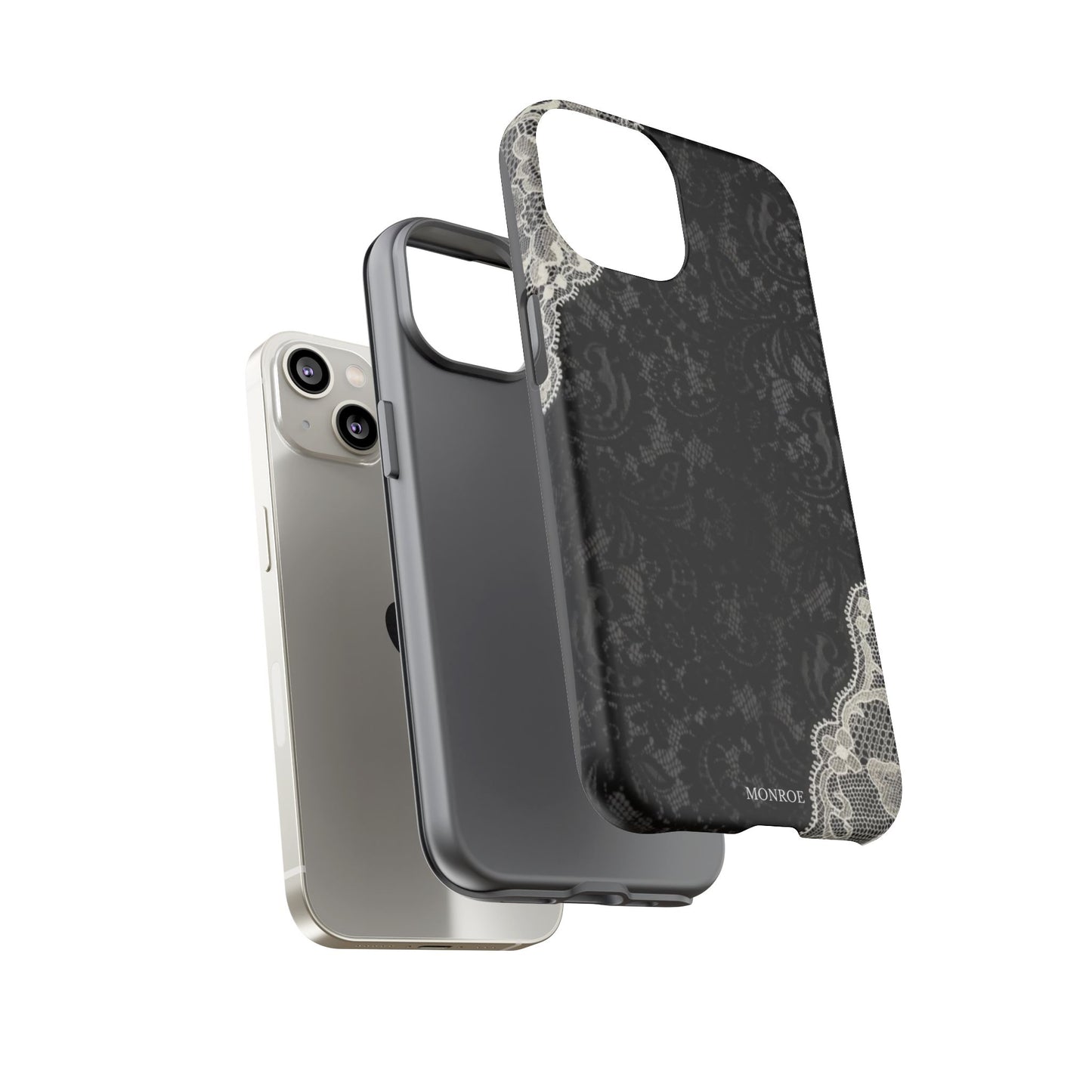 Black & White Edged Tough Case