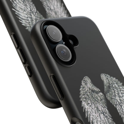 Silver Wings Black Tough Case