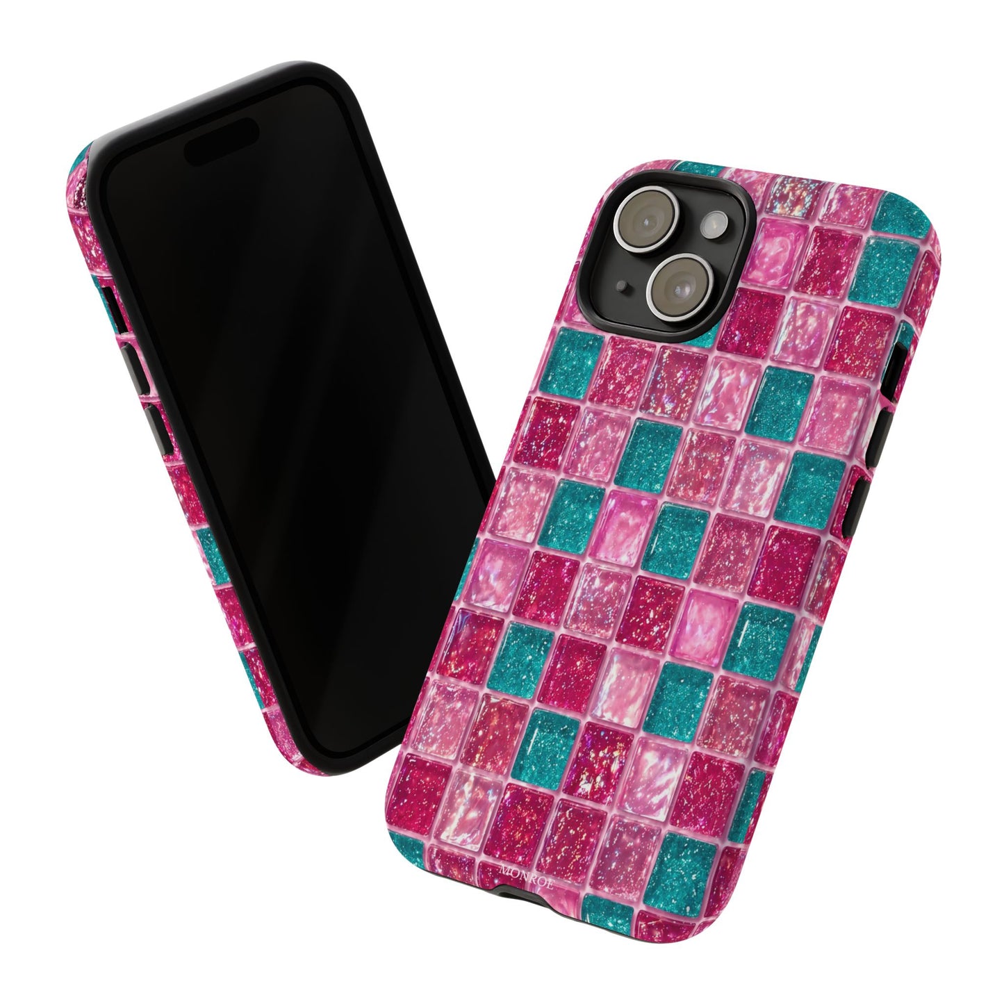 Pink Teal Mosaic Tough Case
