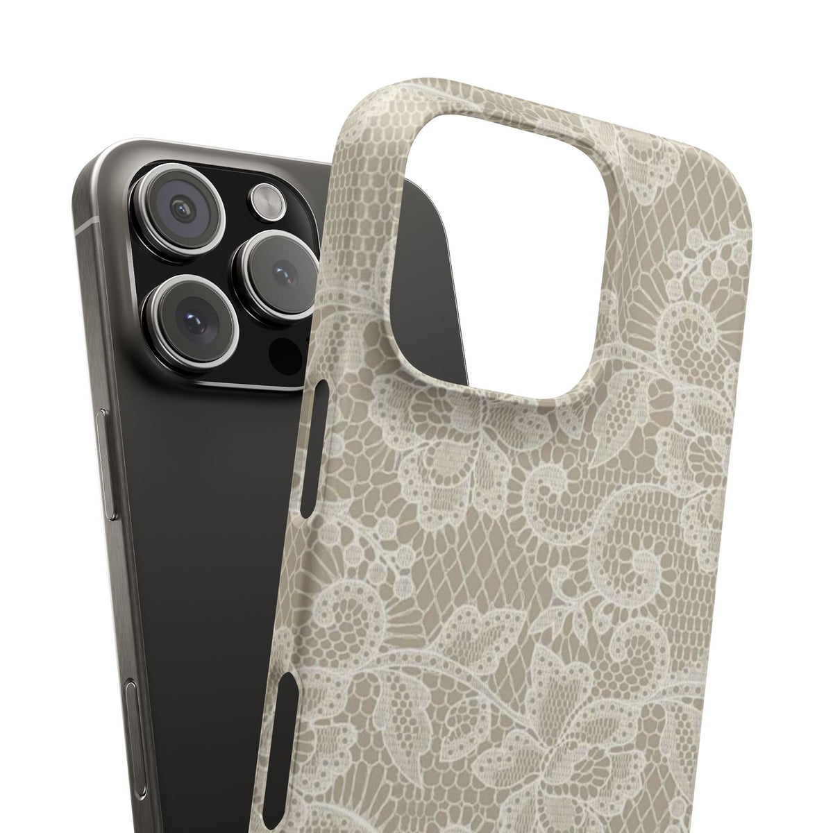 Vintage Beige Lace Case