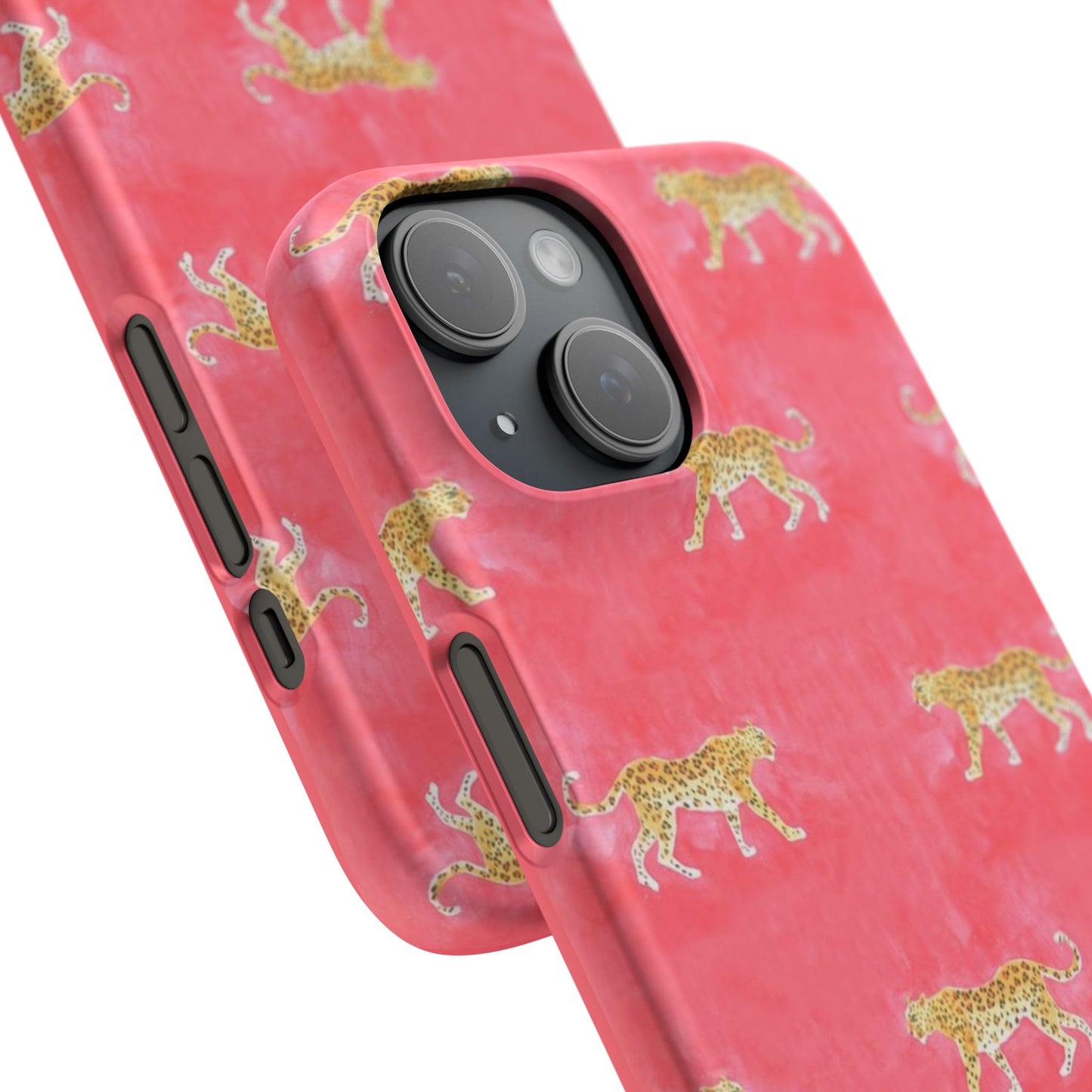 Pink Watercolor Leopard Case