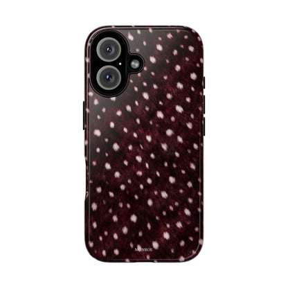 Burgundy Spotted Fur Tough Case