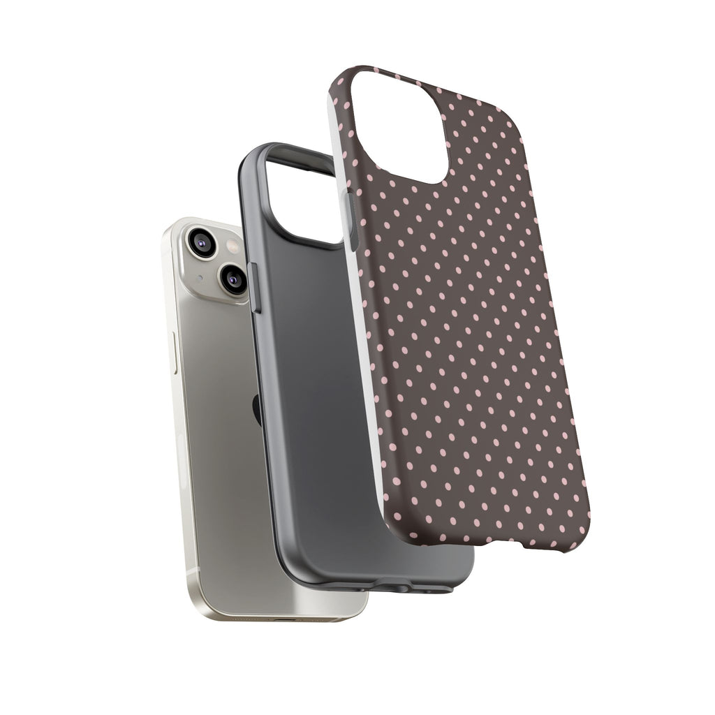 Brown Polka Phone Case