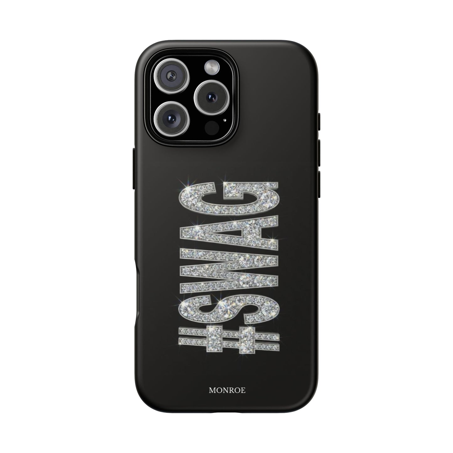 “#SWAG” Black Bling Tough Case
