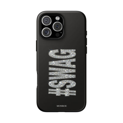 “#SWAG” Black Bling Tough Case