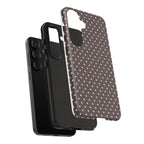 Brown Polka Phone Case