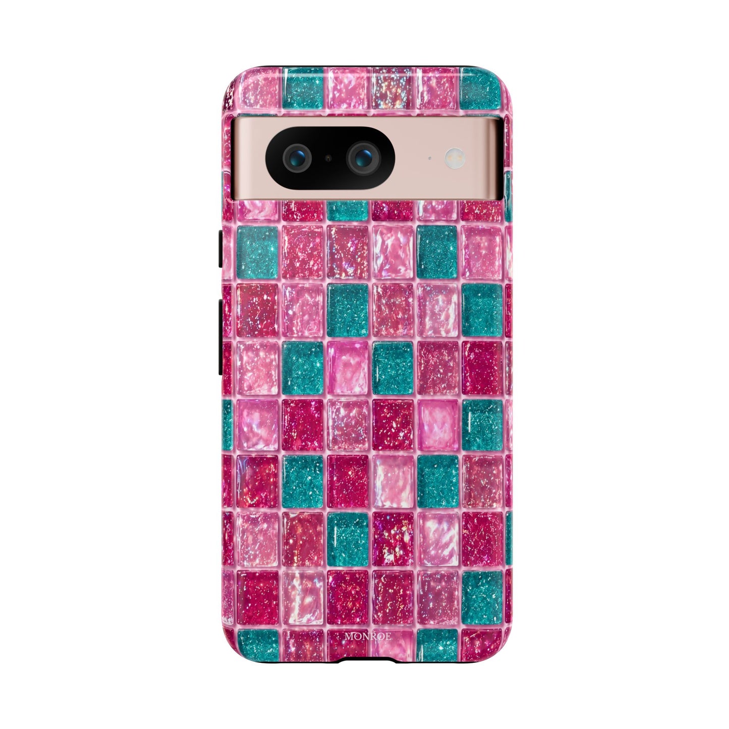 Pink Teal Mosaic Tough Case
