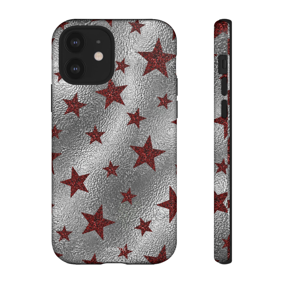Silver Red Starry Tough Case
