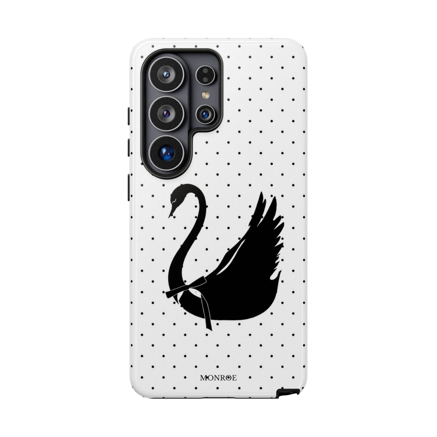 White Swan Polka Dot Tough Case