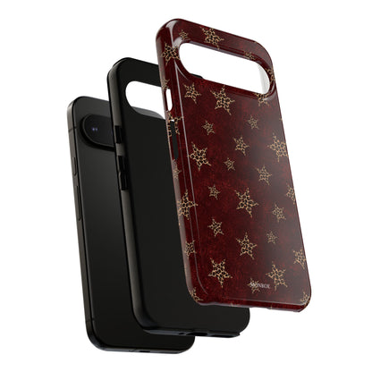 Burgundy Leopard Star Tough Case