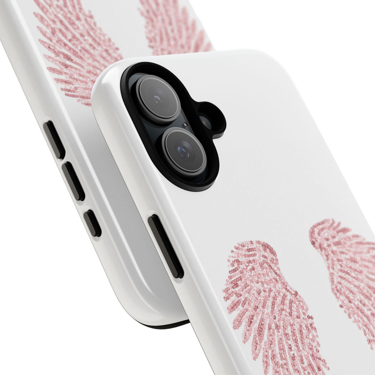 White & Pink Wings Tough Case