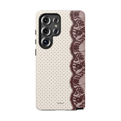 Burgundy Lace Edge Tough Case