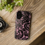 Pink Lace Pattern Tough Phone Case
