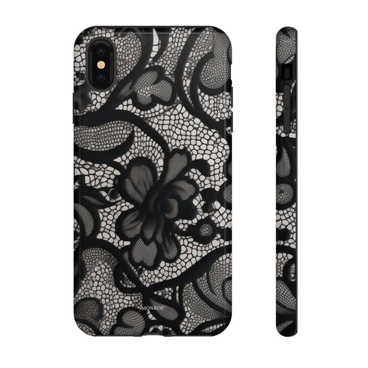 Black Floral Vintage Case