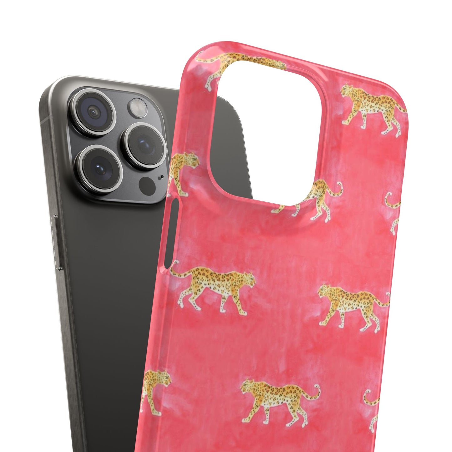 Pink Watercolor Leopard Case