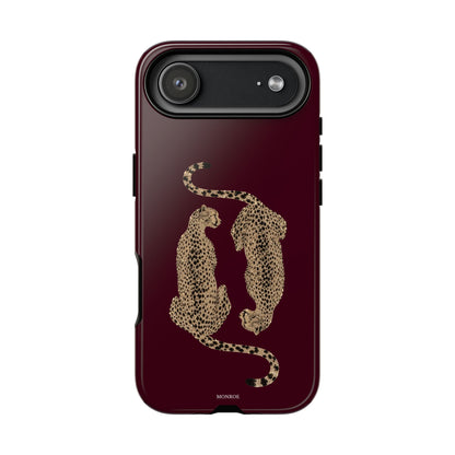 Burgundy Cheetah Tough Case