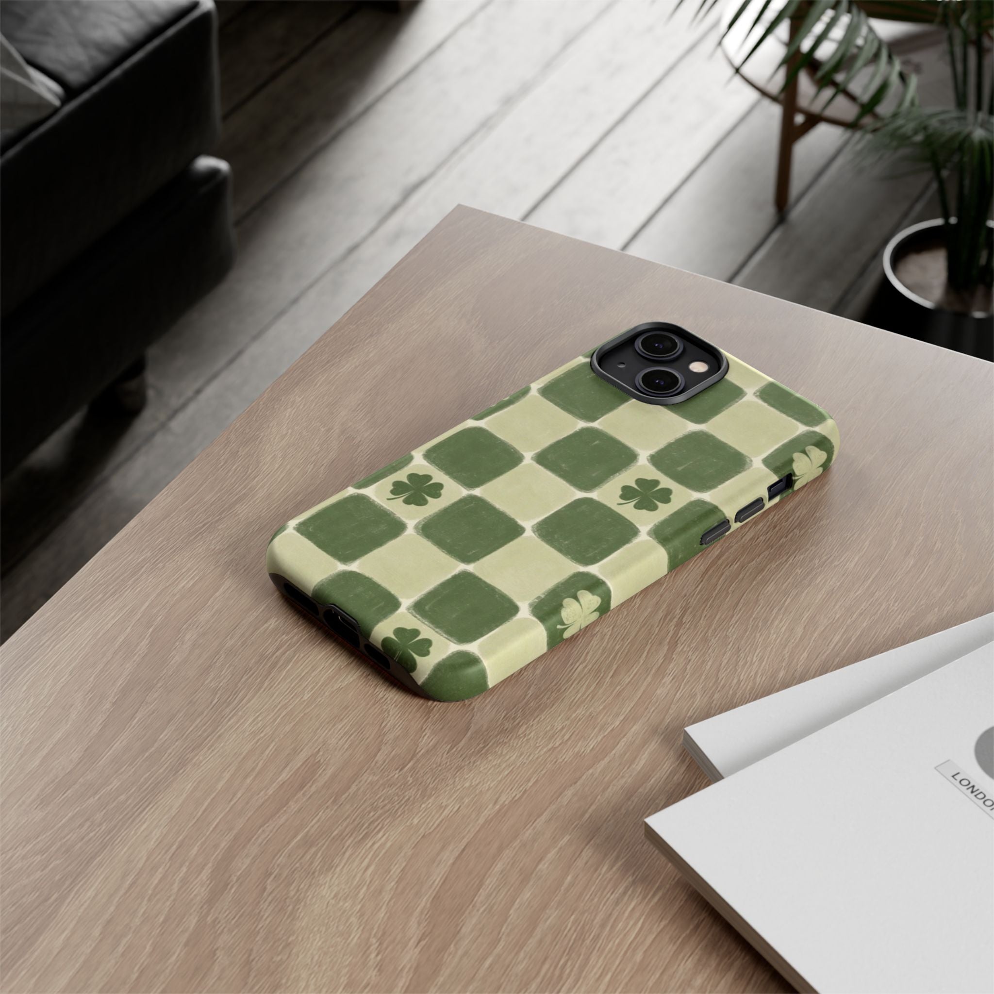 Clover Checker Tough Phone Case
