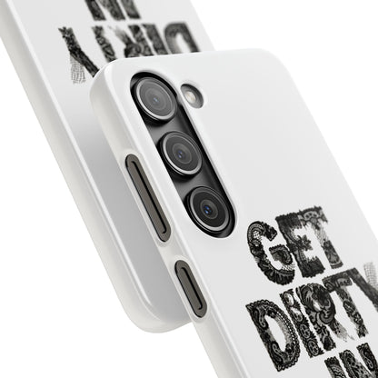 Get Dirty in Paris White Snap Case