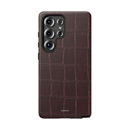 Burgundy Croc Tough Case