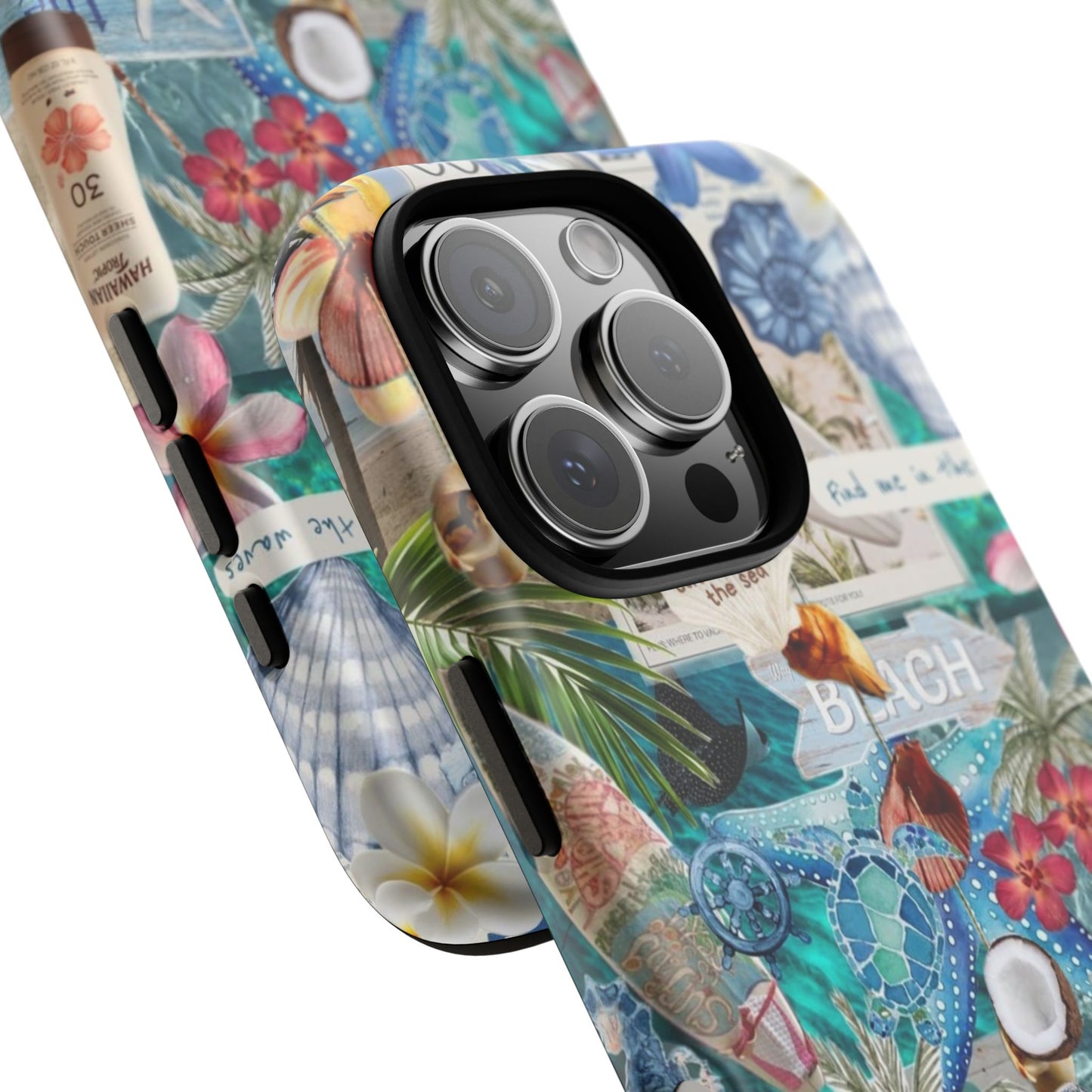 Tropical Beach Collage Tough Case