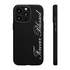 "Forever Blessed" Black Phone Cover