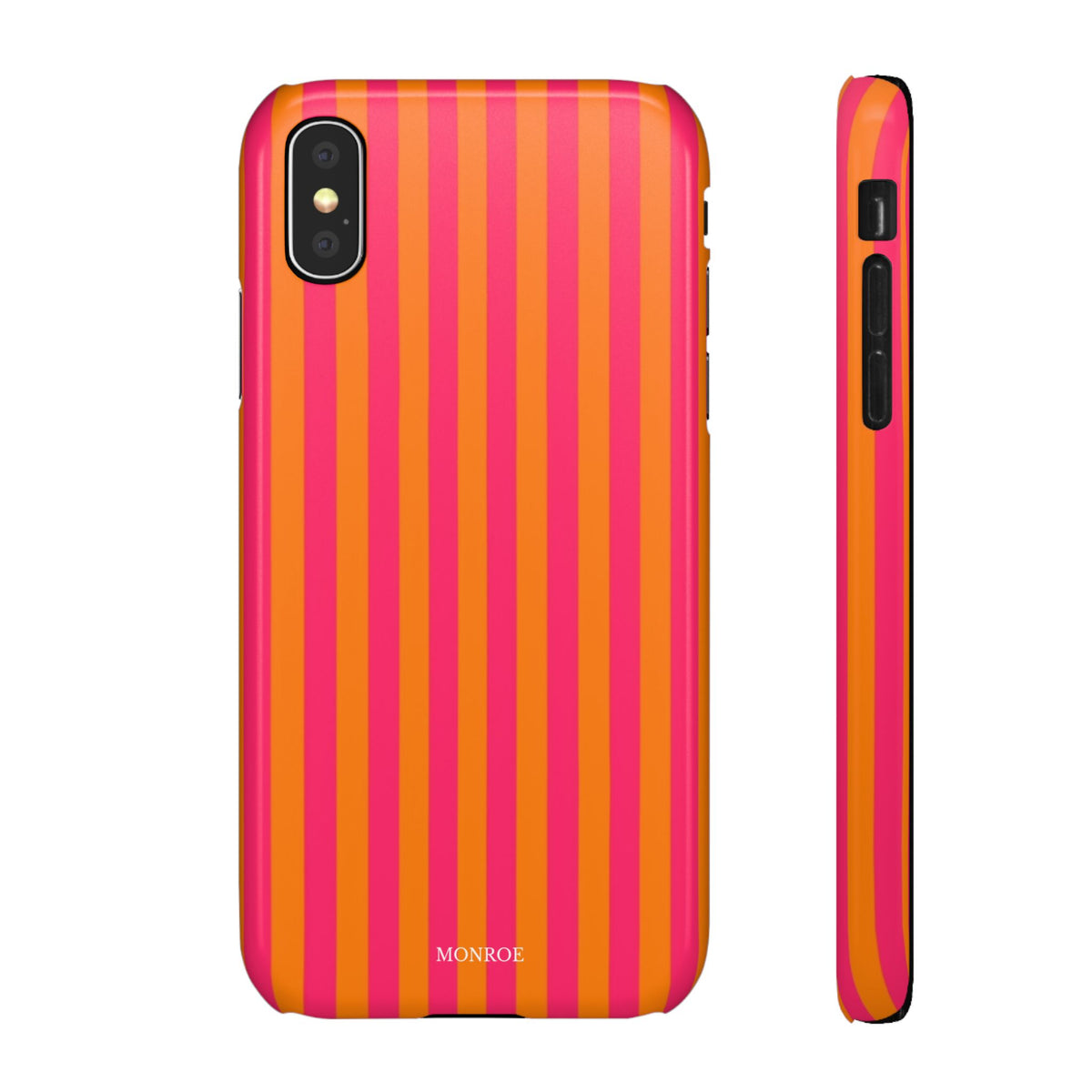 Striped Orange & Pink Case