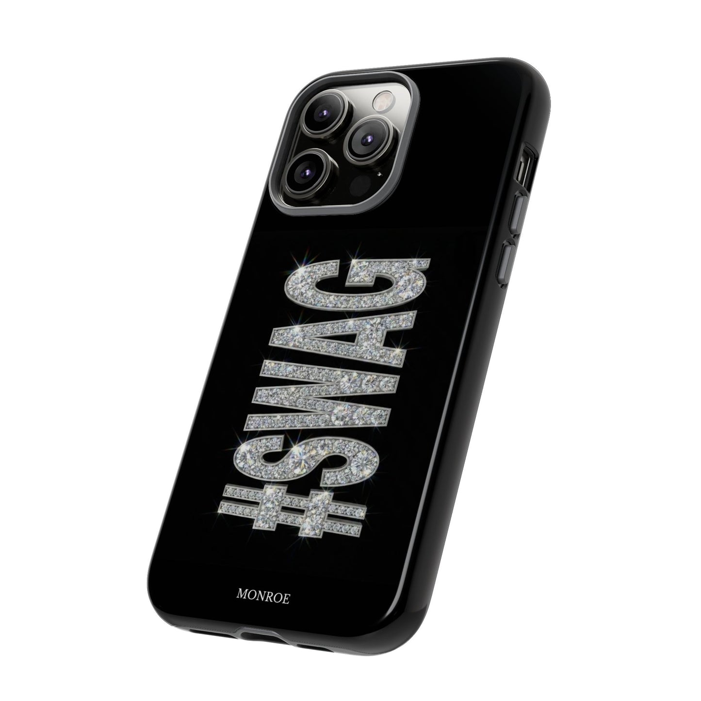 “#SWAG” Black Bling Tough Case