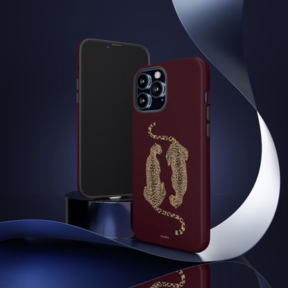 Burgundy Cheetah Tough Case