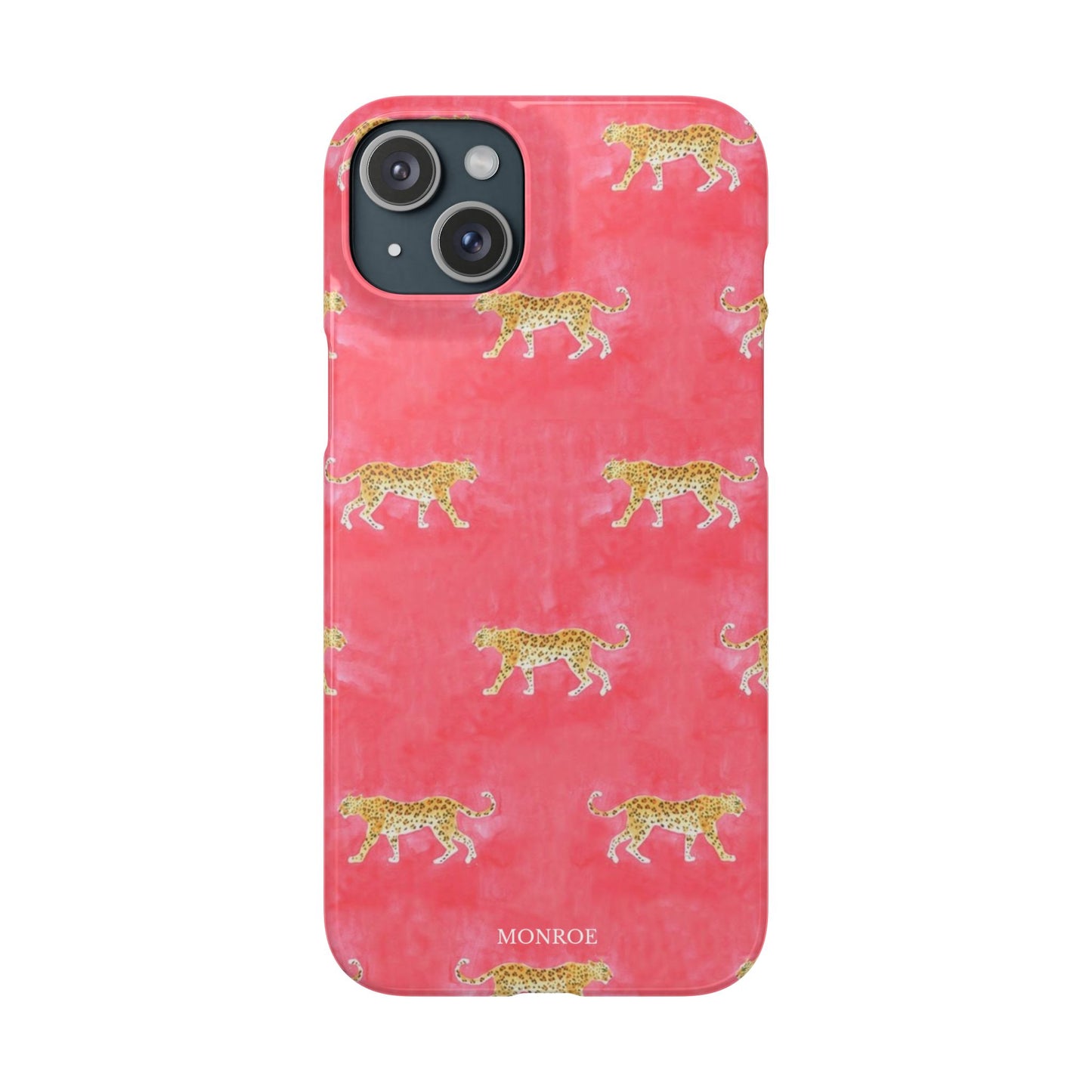 Pink Watercolor Leopard Case