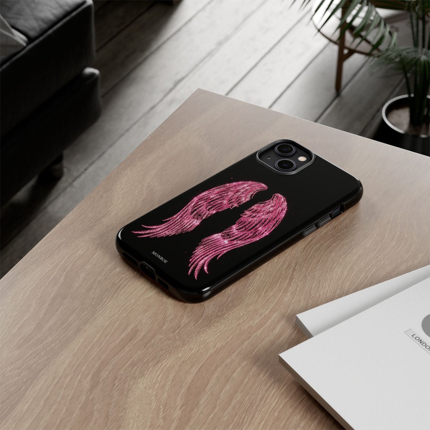 Pink Glitter Angel Tough Case