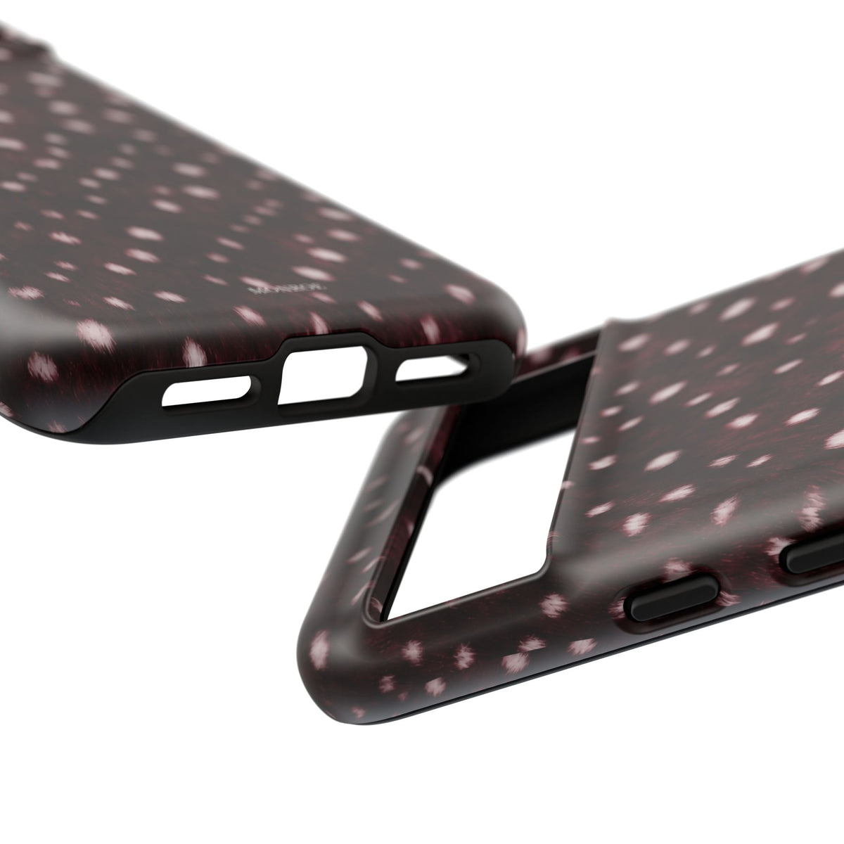 Burgundy Spotted Fur Tough Case