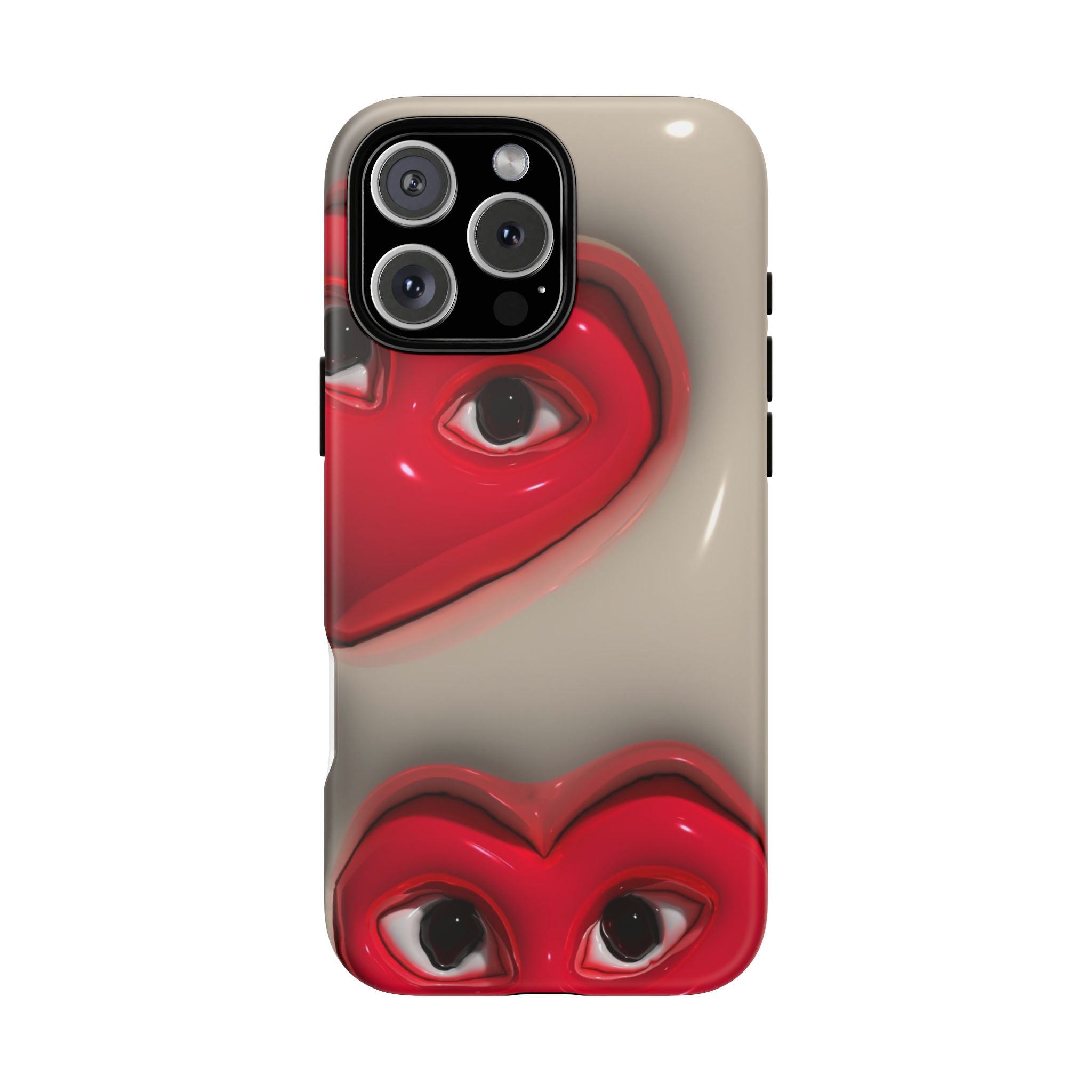 3D Hearts Phone Case