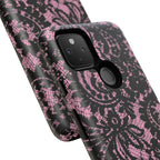 Pink Lace Pattern Tough Phone Case