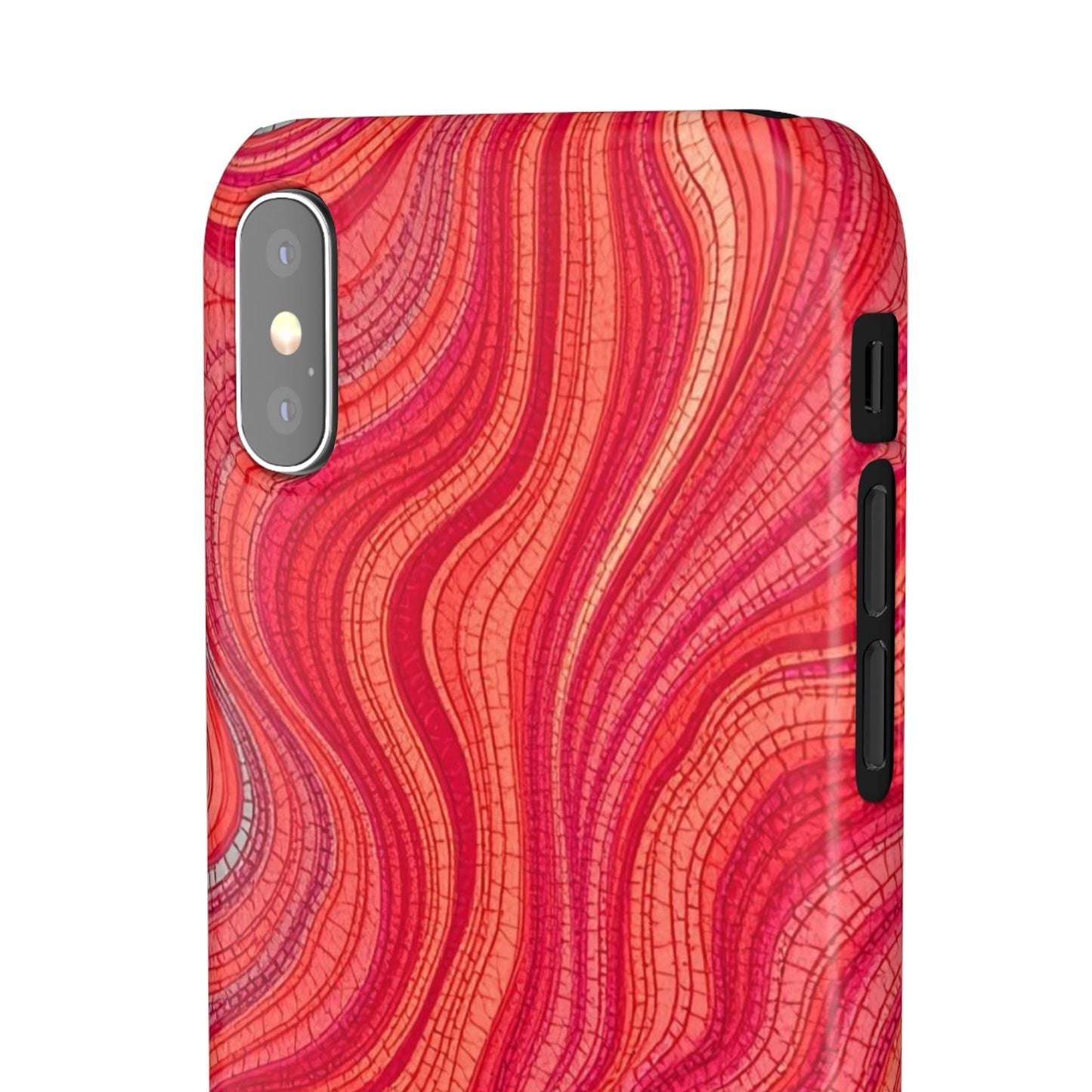 Retro Wavy Red Case