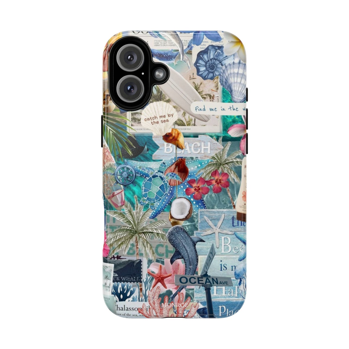 Tropical Beach Collage Tough Case