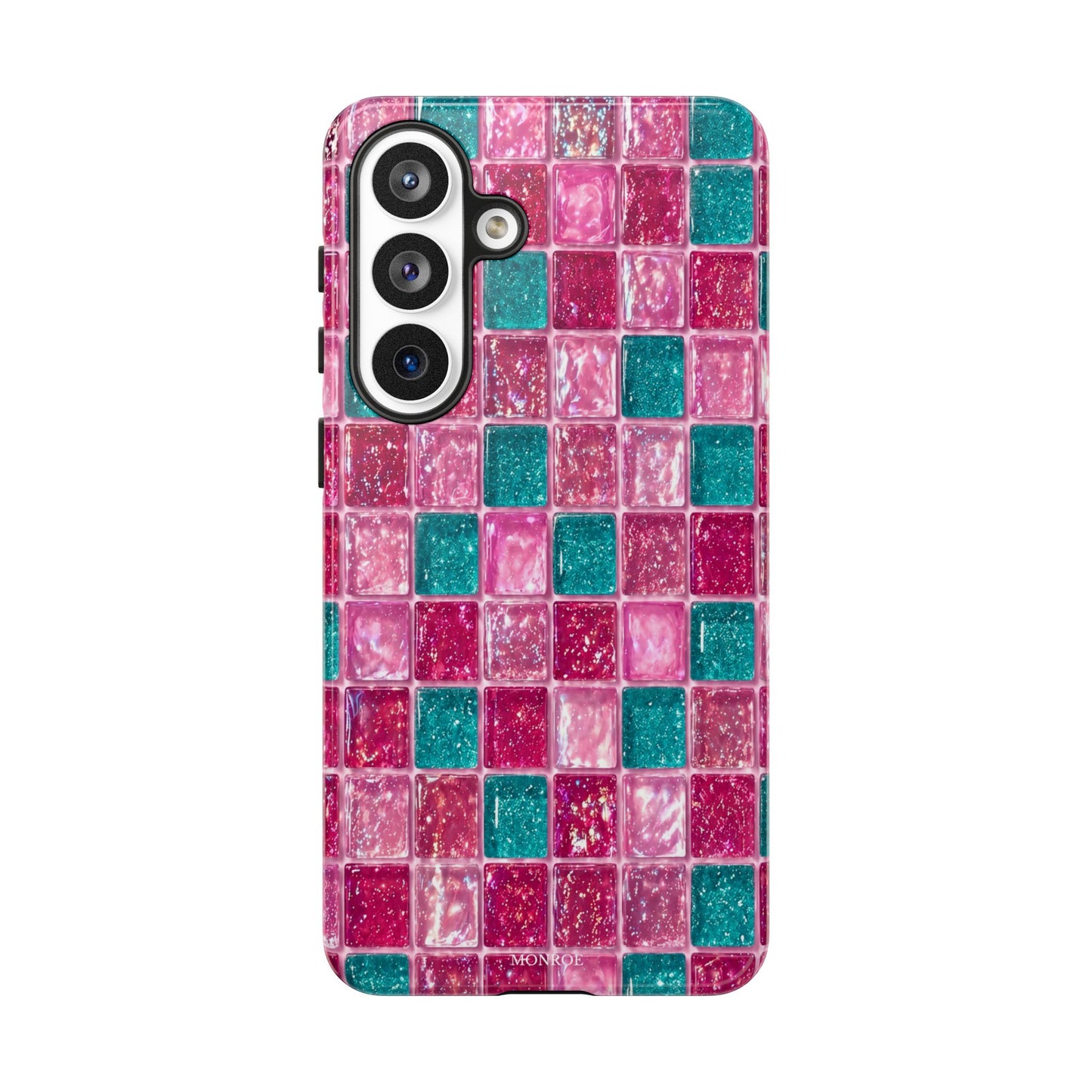 Pink Teal Mosaic Tough Case