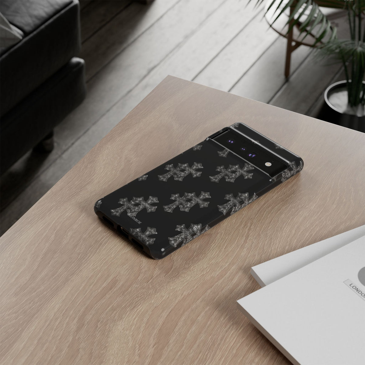 Black Crystal Cross Tough Case