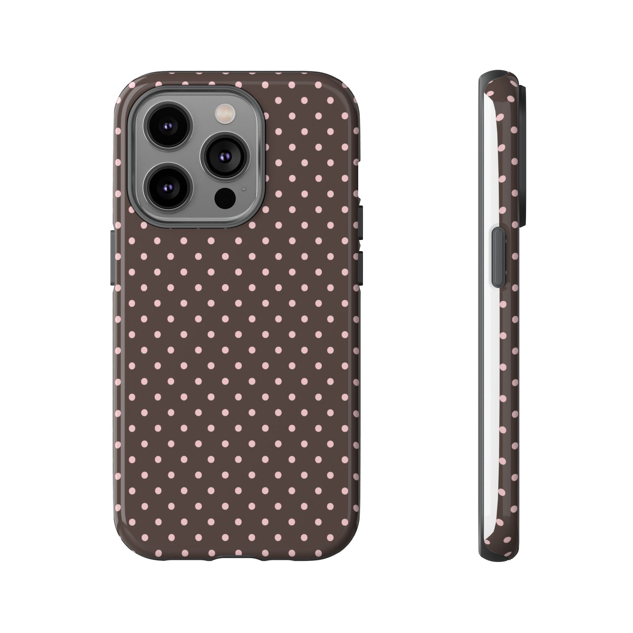 Brown Polka Phone Case