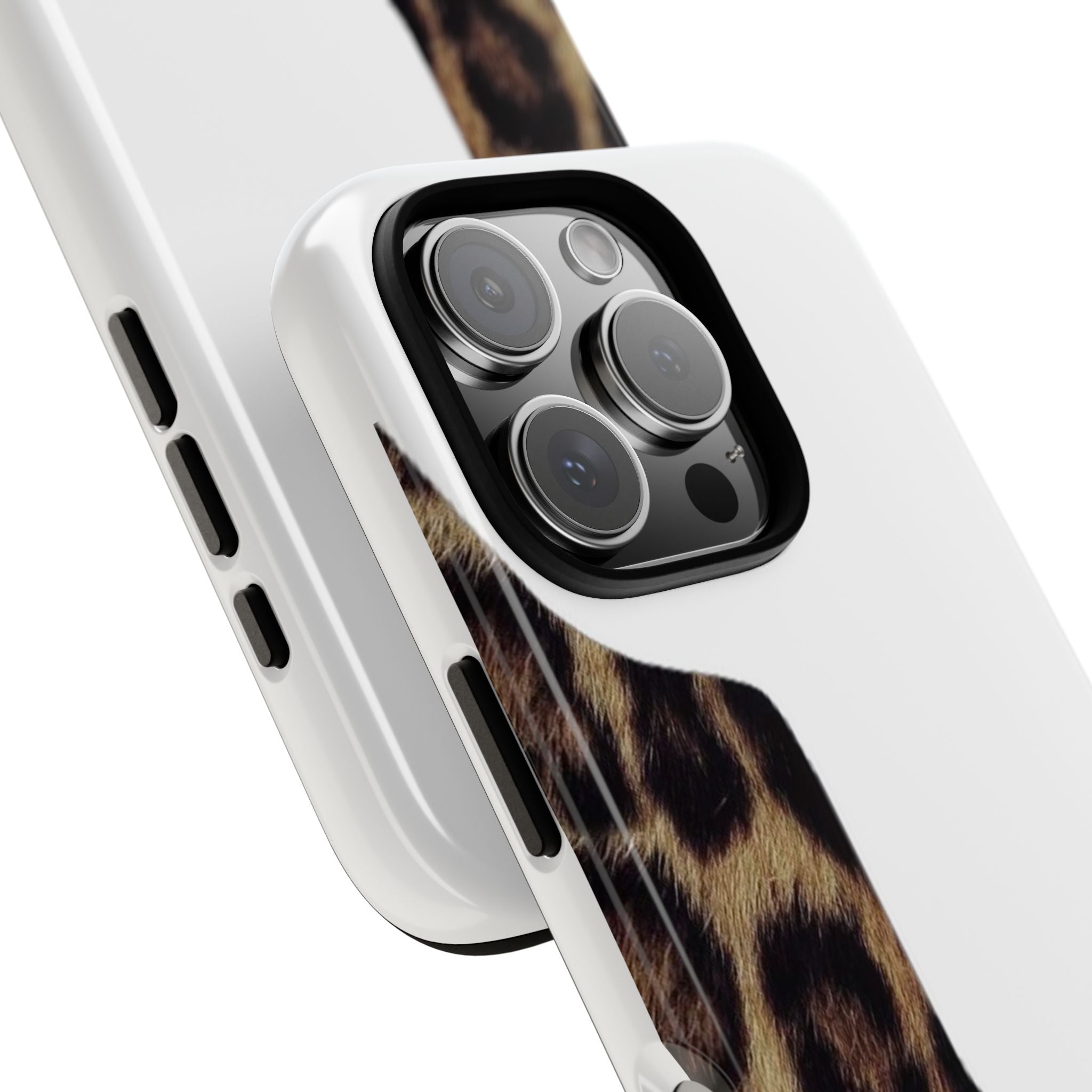 Half Cheetah Print Phone Case