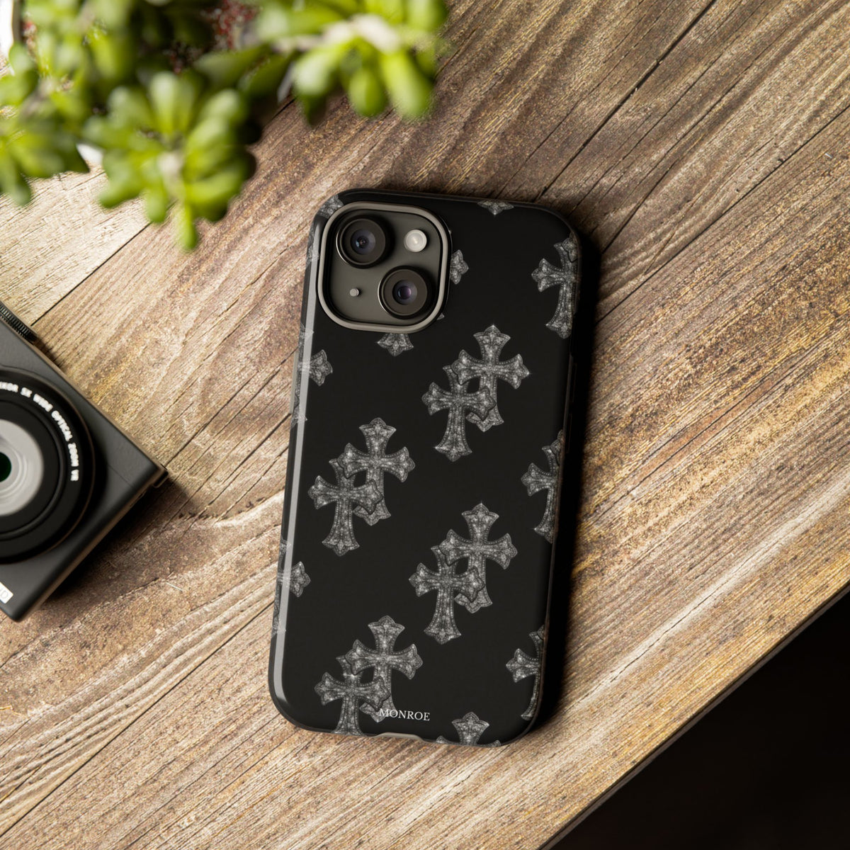 Black Crystal Cross Tough Case