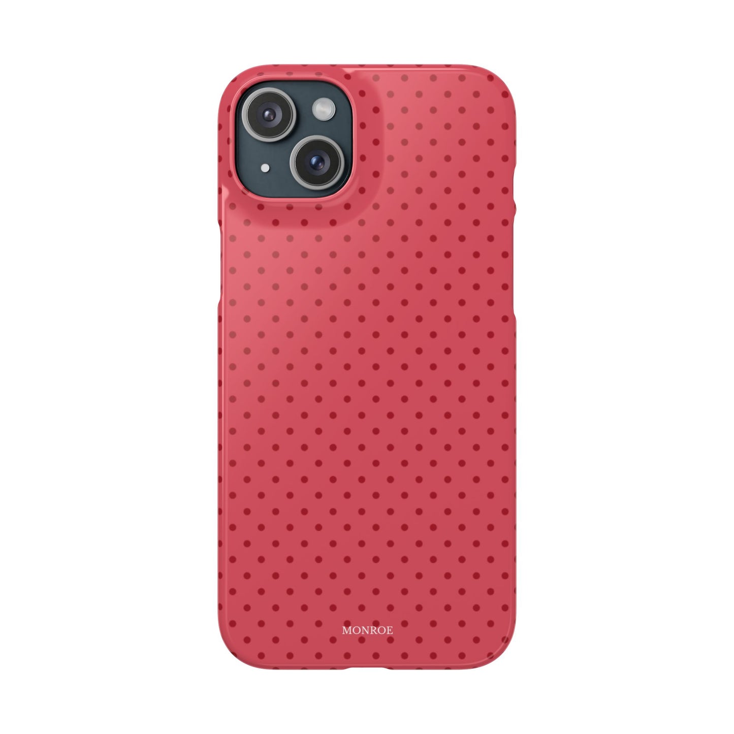 Coral Polka Dot Snap Phone Case