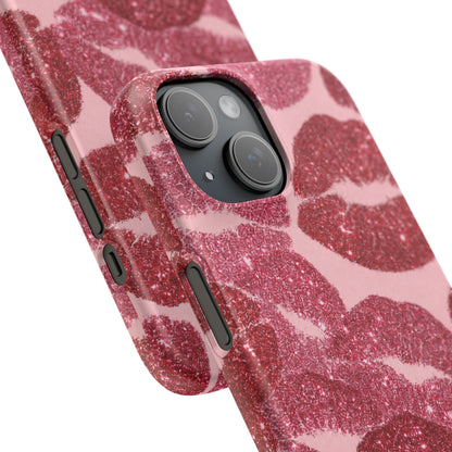 Pink Glitter Kiss Case