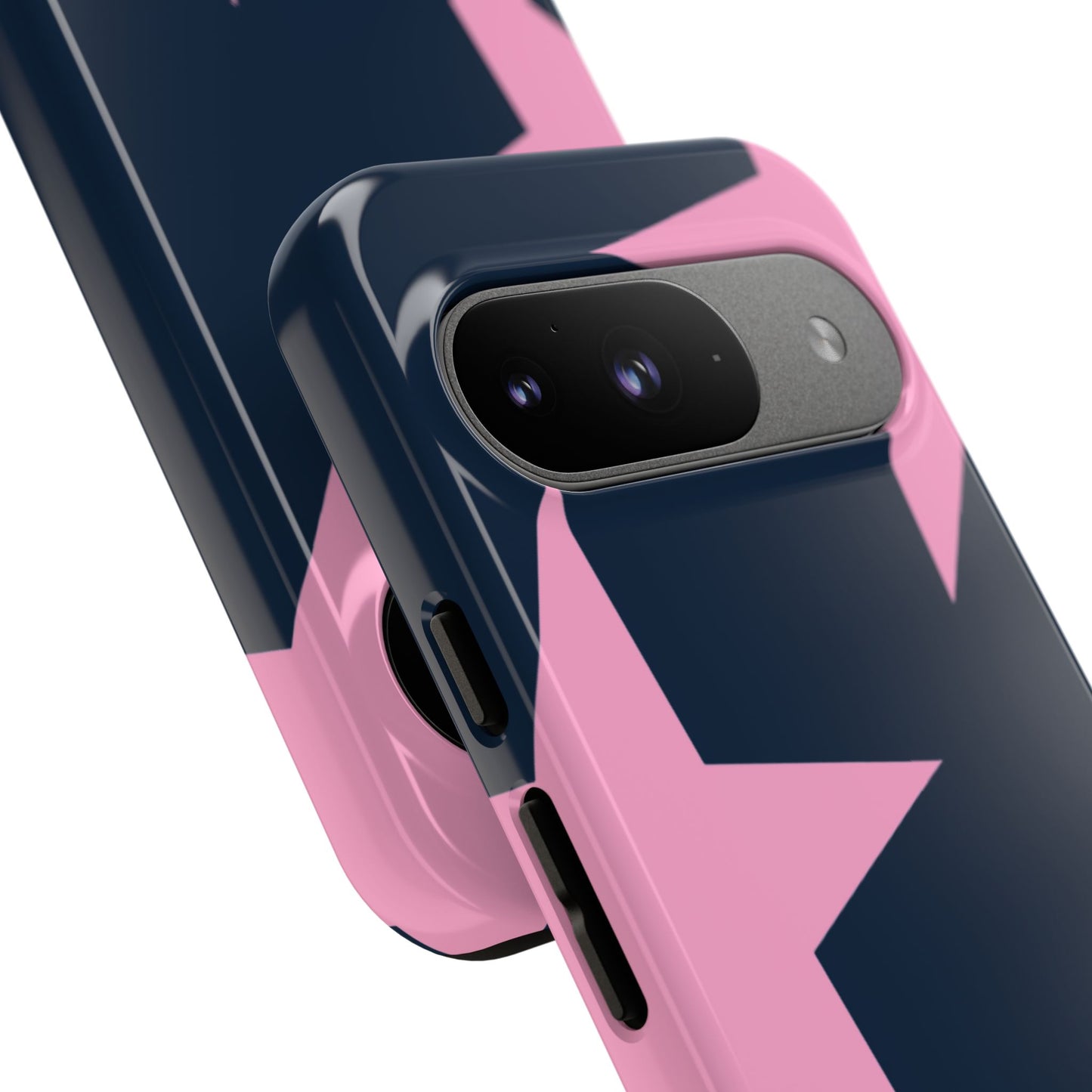 Navy & Pink Star Tough Cover