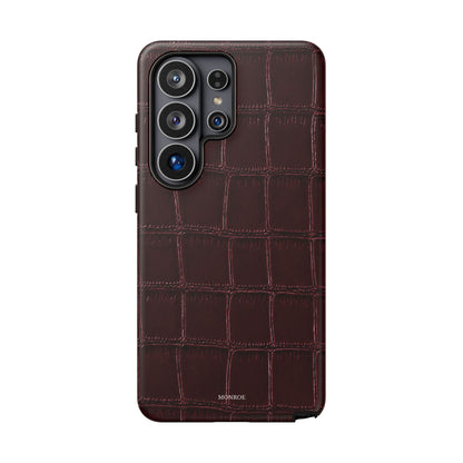 Burgundy Croc Tough Case