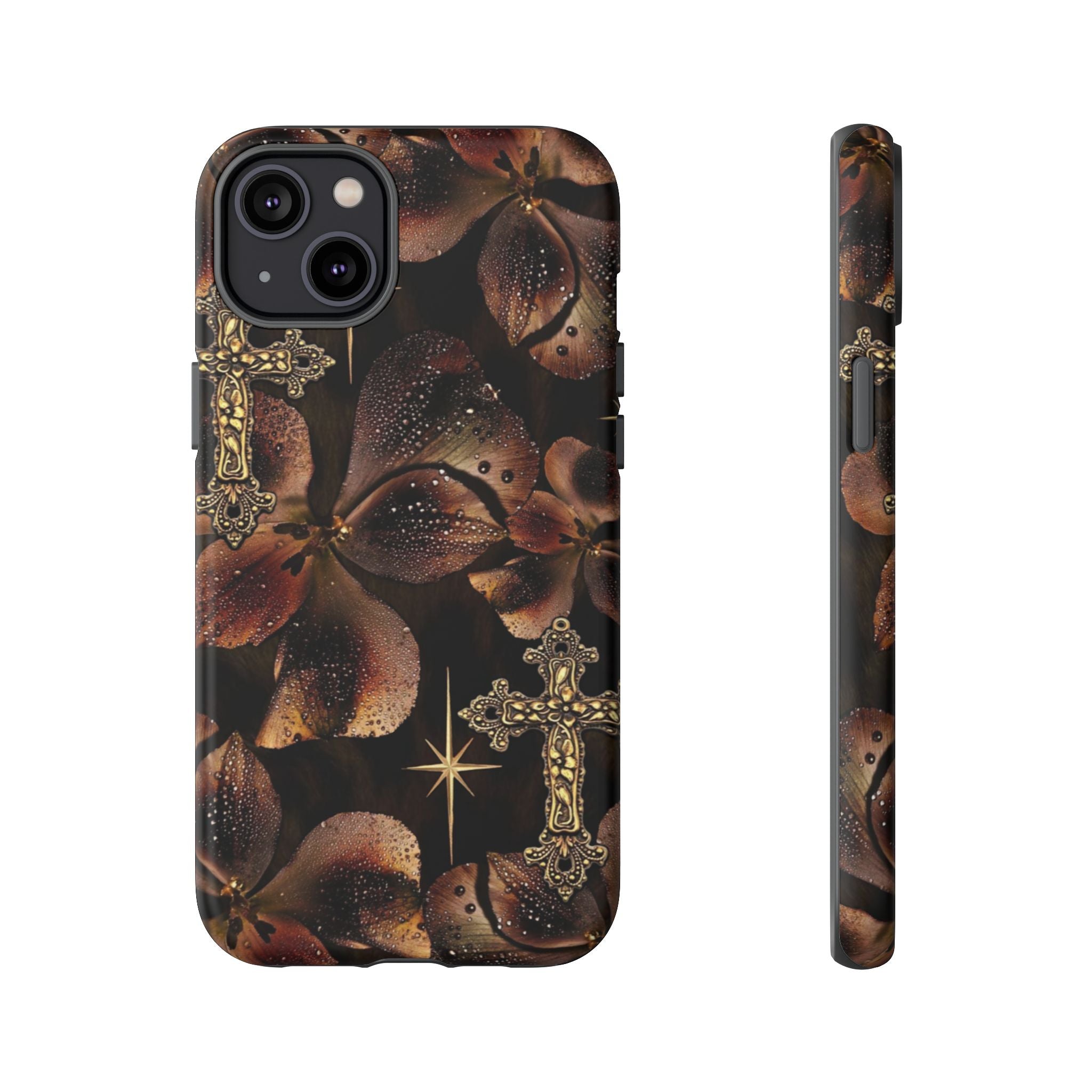 Floral Cross Pattern Tough Case