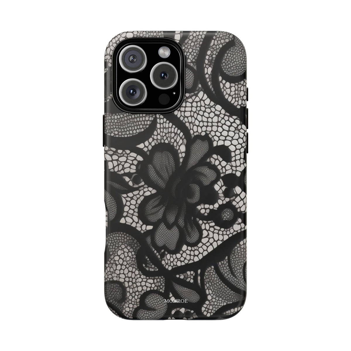 Black Vintage Lace Tough Case