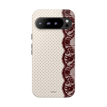 Burgundy Lace Edge Tough Case