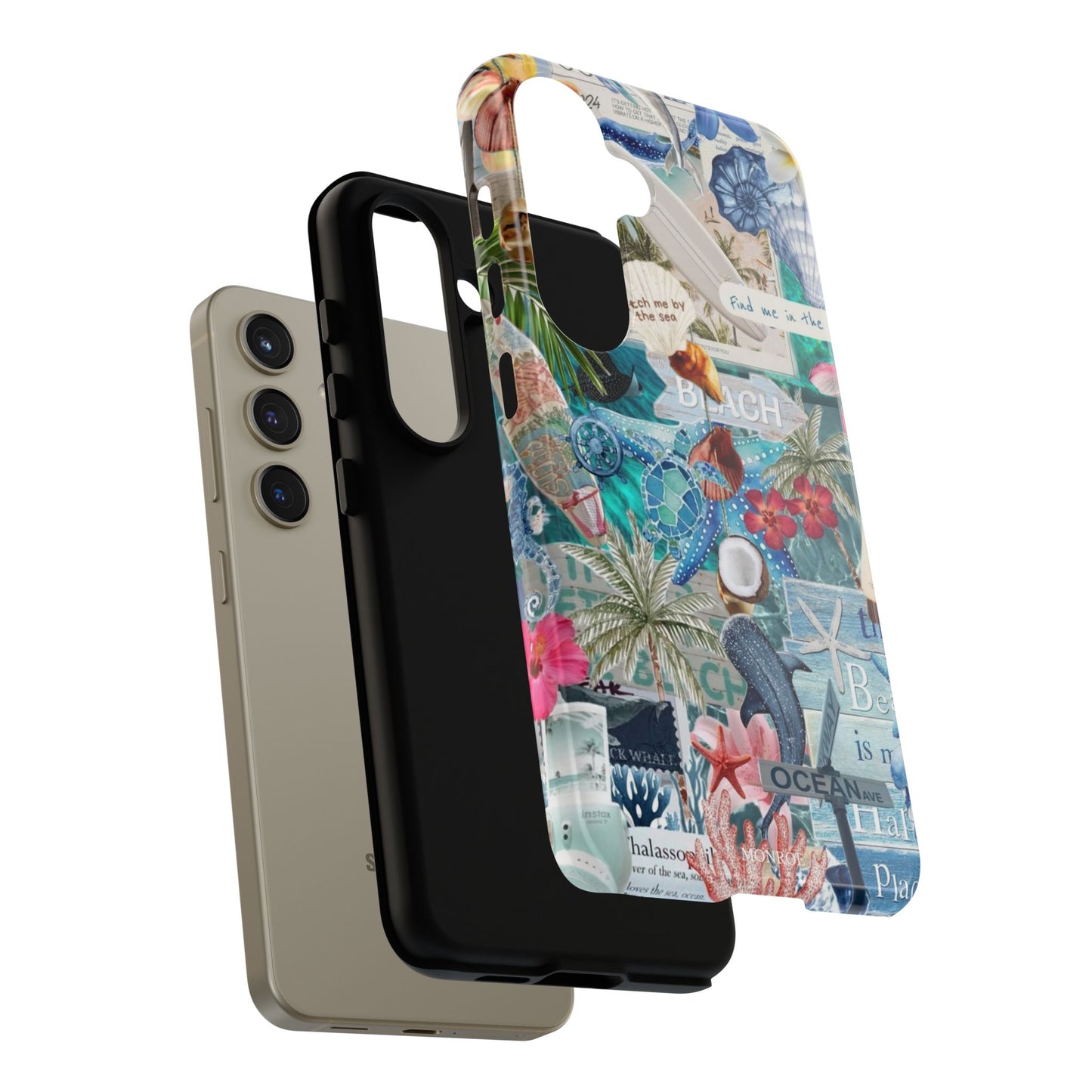 Tropical Beach Collage Tough Case