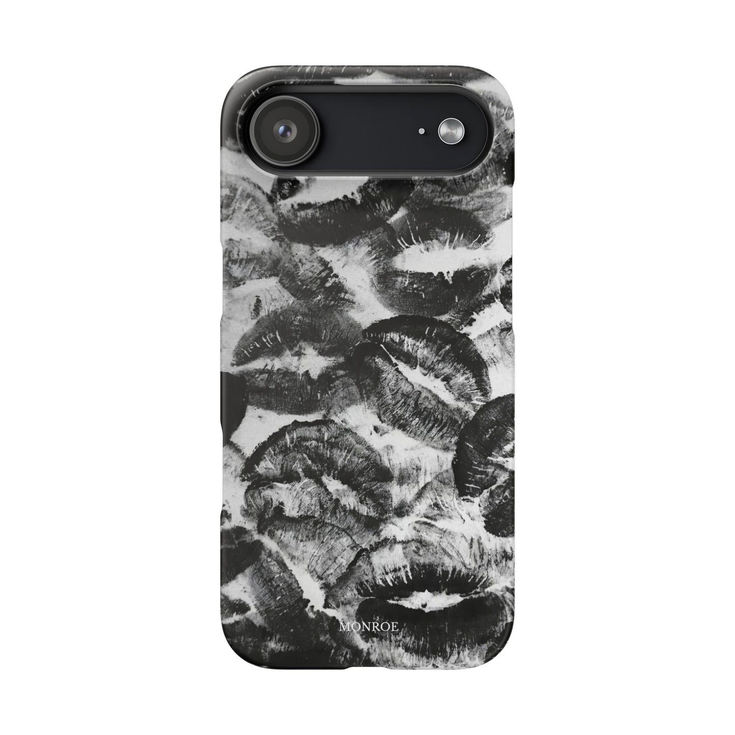 Black & White Kiss Print Case